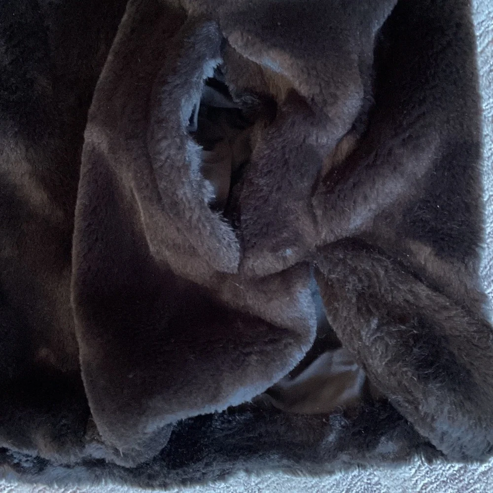 Zara Midnight Faux Fur Hooded Teddy Jacket - Picture 9 of 10